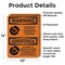 Signmission Chock Wheels Of Truck Or Trailer Bilingual OSHA Warning Sign, Vinyl Decal, 10in W x 14in L, 2PK OS-2PACK-WS-D-1014-L-12522 - alternate 4